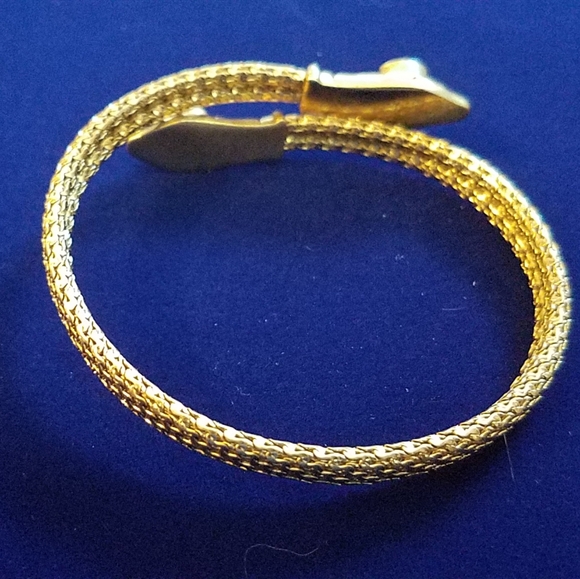 Retired Stella & Dot Double Head Snake Bracelet. - Picture 3 of 4